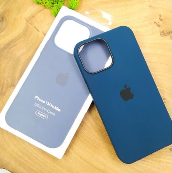 Чохол-накладка Original Silicone Case with MagSafe для Apple iPhone 13 Pro Max Abyss Blue 000016 фото