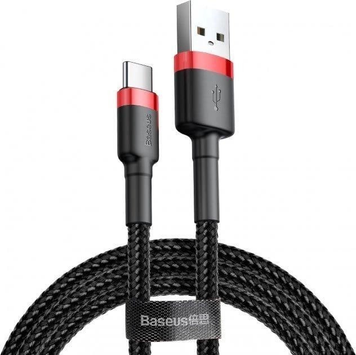 Кабель Baseus cafule Cable USB For Type-C 3A 1m Red+Black 000018 фото