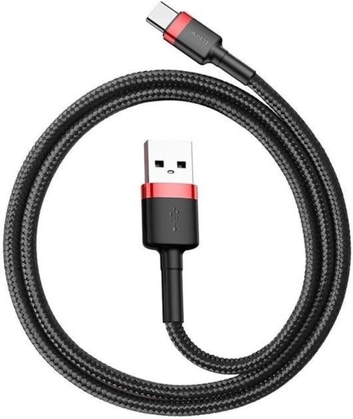 Кабель Baseus cafule Cable USB For Type-C 3A 1m Red+Black 000018 фото