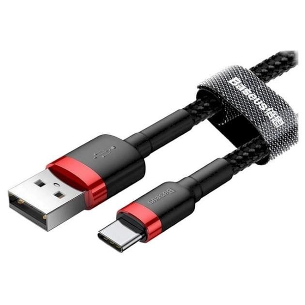 Кабель Baseus cafule Cable USB For Type-C 3A 1m Red+Black 000018 фото