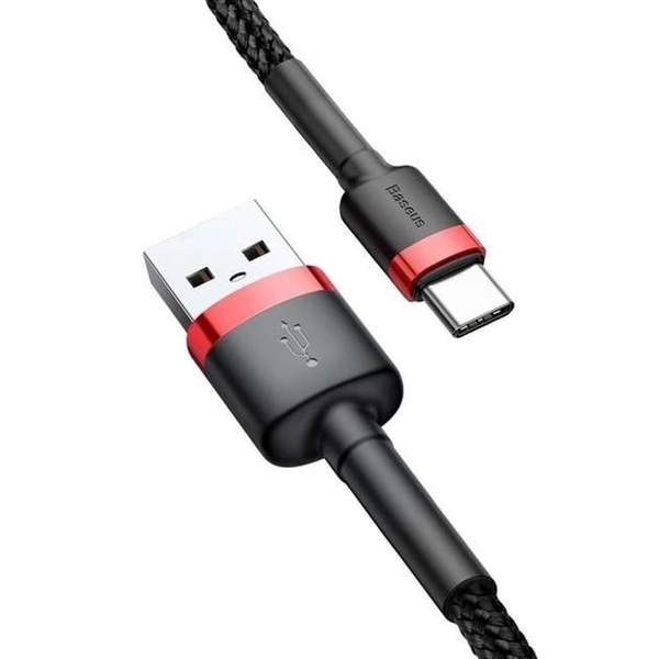 Кабель Baseus cafule Cable USB For Type-C 3A 1m Red+Black 000018 фото