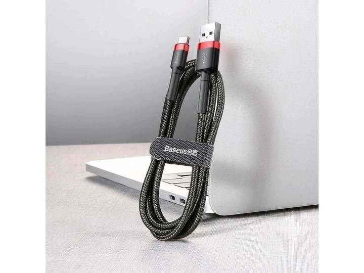 Кабель Baseus cafule Cable USB For Type-C 3A 1m Red+Black 000018 фото