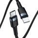 Кабель Baseus Cafule Cable Type-C to iP PD 20W 1m Gray+Black 000020 фото 4