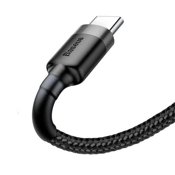 Кабель Baseus Сafule Cable USB For Type-C 2A 2M Gray+Black 000021 фото